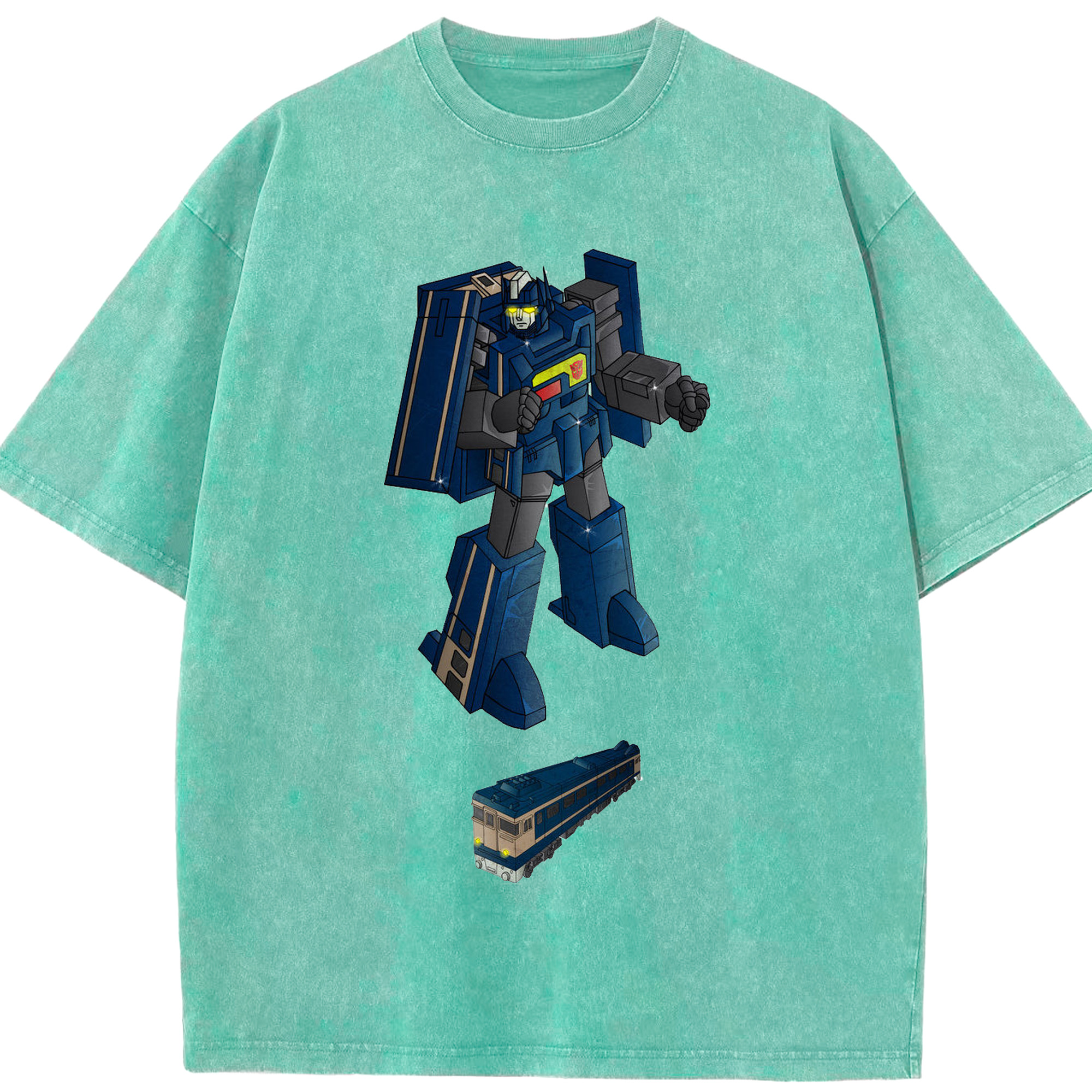 （画像用）  綿100% ヴィンテージ風 半袖Tシャツ（フロントプリント）